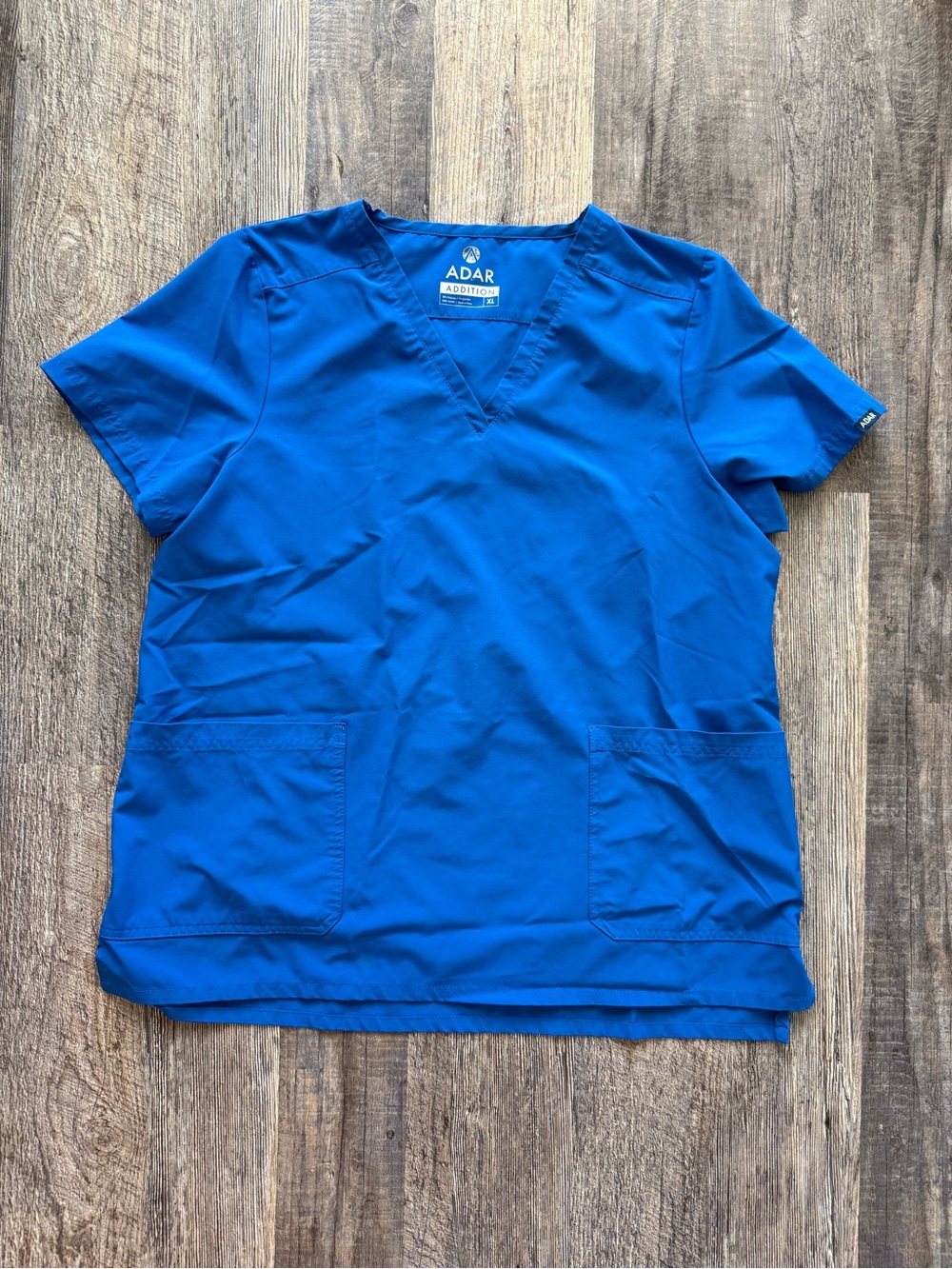 Ada Women's V-Neck Scrub Top - Royal Blue